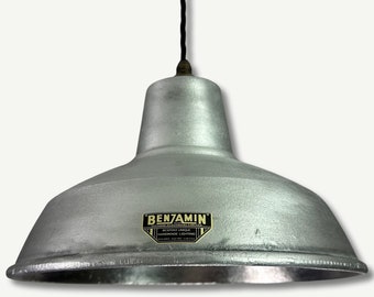 Filby ~ Solid Cast Industrial Lampshade Pendant Set Light ~ 12.5 Inch