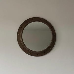 Oversized XL Porthole Mirror Solid Cast Nautical Industrial US Navy Deck Yacht Master by Maxlume  ~ 65cm
