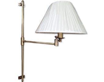 Solid Antique Brass Wall Sconce Industrial Vintage Light | Dining Room | Kitchen Table
