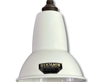 Alby ~ Linen White Shade Pendant Set Light ~ 6 Inch