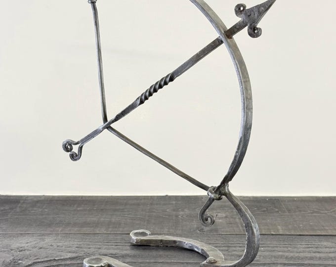 Armillary Arrow Solid Wrought Iron Sculpture