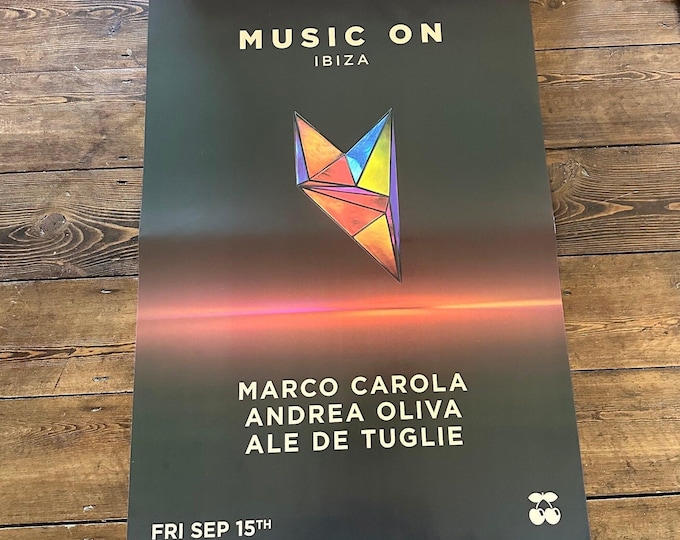 Music On Marco Carola Genuine Official Pacha Ibiza Dj Artwork | Luxury Poster