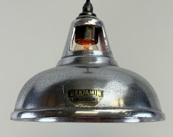 Cawston Small ~ Cast Solid Lampshade Slotted Design Pendant Set Light | Ceiling Dining Room ~ 9 Inch