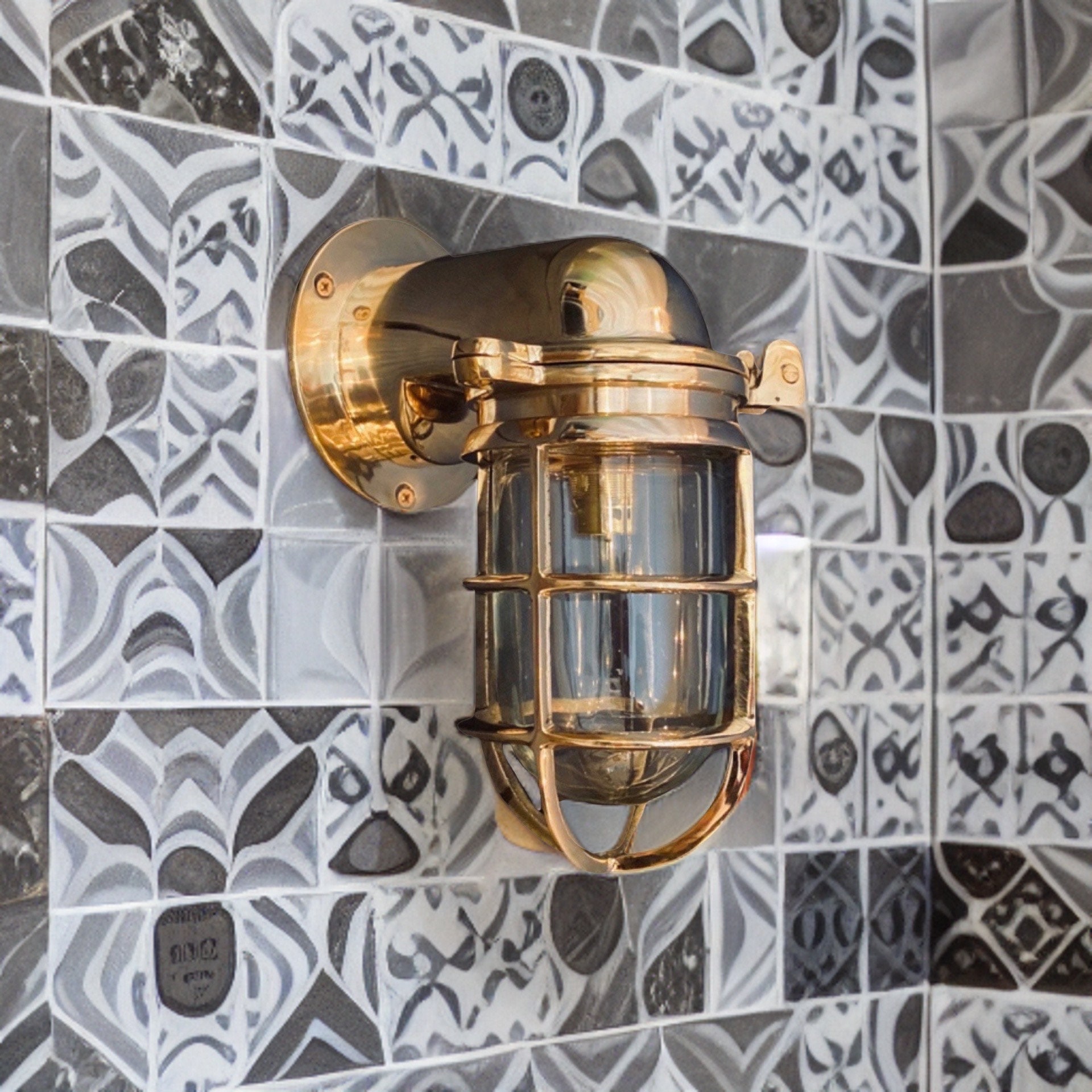 Happisburgh Bulkhead Outdoor & Bathroom Sconce Wall Light Solid Brass 10  Inch -  Canada