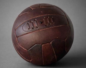 Luxury Vintage Leather Football ~ Decorative Size 5 Ball