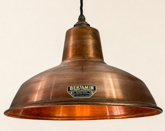 Filby Antique Copper RLM Lampshade Pendant Light - 12.5 Inch