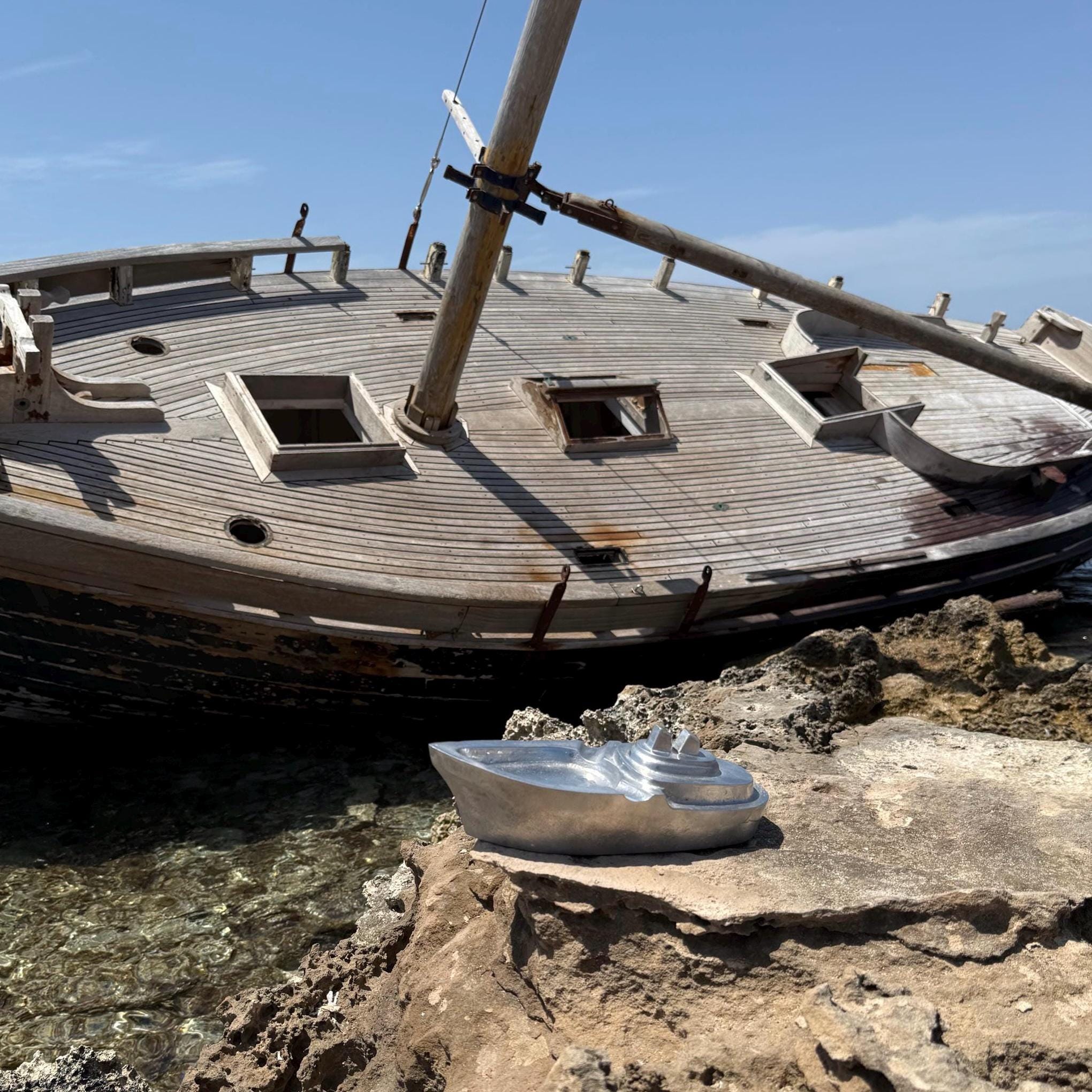 Boat Ocean Yacht Liner Cast Aluminium Ashtray
