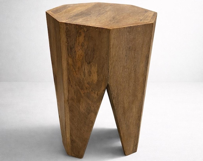 Solid Wood Side Coffee Table Retro Stool