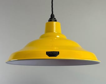 Bawsey ~ Summer Yellow Lampshade Pendant Set Light *Factory Second* ~ 16 Inch