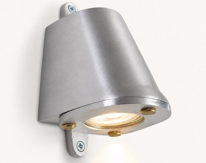 Holt Sandblasted Aluminium Mast Down Outdoor Wall Light - IP54