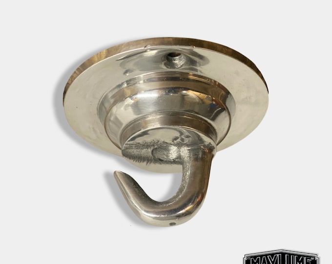 Holkham ~ Solid Industrial Hook | Ceiling Hanging Light | Vintage Metal | Plant Hanger