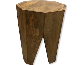 Solid Wood Side Coffee Table Retro Stool