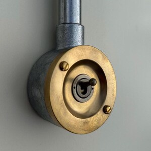 Single Gang Solid Raw Brass Cast Conduit Metal Light Switch 2 Way