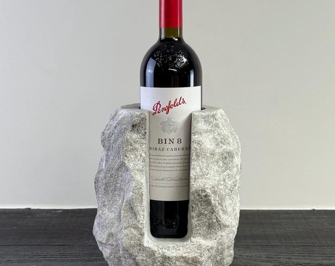 Marble Stone Solid Handcrafted Wine Bottle Holder