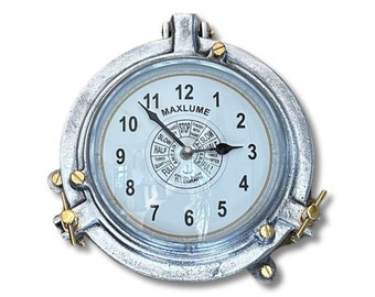 Engine Room Ships Clock Solid Cast Nautical Industrial US Navy Deck Yacht Master Coastal Marine Life