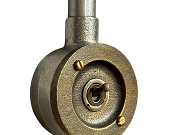 Single Gang Bronze Conduit Metal Light Switch Industrial 2 Way