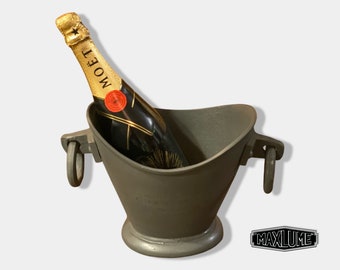 Maxlume ~ Pewter Zinc Solid Cast Engraved Champagne Ice Bucket | Wine Cooler