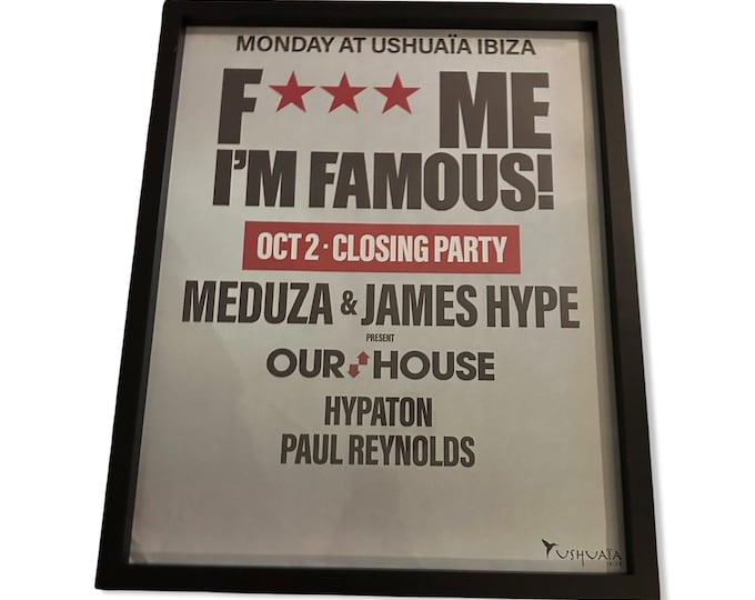 Ushuaia Genuine Official Ibiza Dj Artwork Luxury A2 Poster
