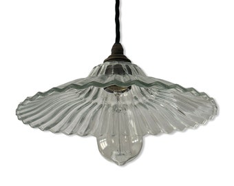 Lenwade ~ Prismatic Glass Shade Light Pendant Set
