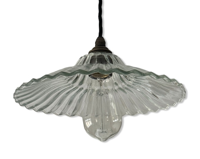 Lenwade ~ Prismatic Glass Shade Light Pendant Set