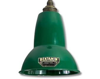 Alby ~ Racing Green Shade Pendant Set Light ~ 6 Inch
