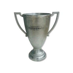 The Champion ~ Trophy Solid Cast Engraved Champagne Ice Bucket | Wine Cooler | Birthday Present | Euro 2024