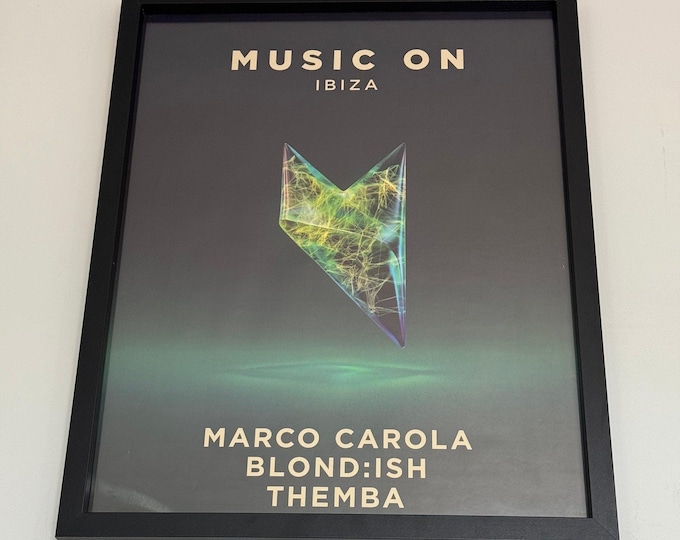 Music On Marco Carola Genuine Official Pacha Ibiza Dj Artwork | Luxury Poster
