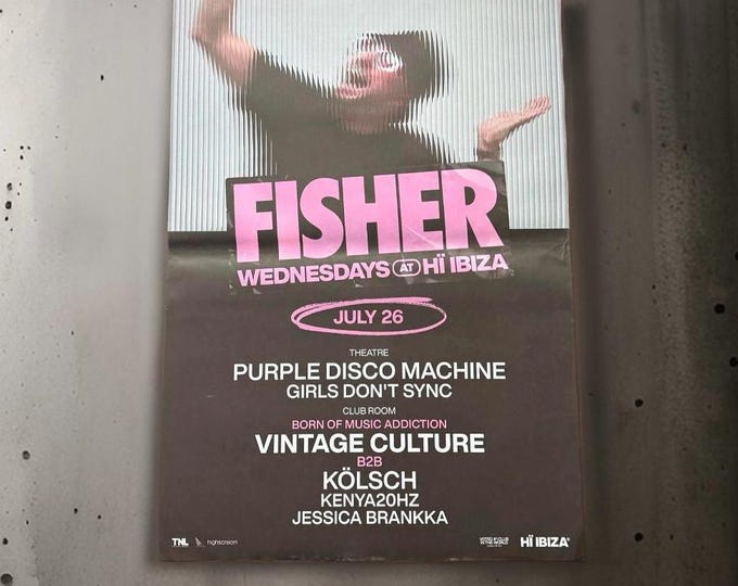 Fisher Genuine Ibiza Dj Artwork | Hi Ibiza | Luxury Poster