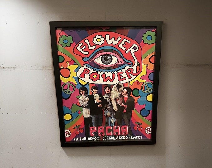 Flower Power Genuine Pacha The Beatles Ibiza Dj Artwork | A2 Luxury Poster