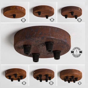 Rusted Ceiling Rose Single Or Seven Outlet
