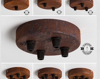 Rusted Ceiling Rose Single Or Seven Outlet