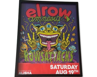 Elrow ~ Amnesia Ibiza Framed Dj Artwork | A3 Luxury Black Frame