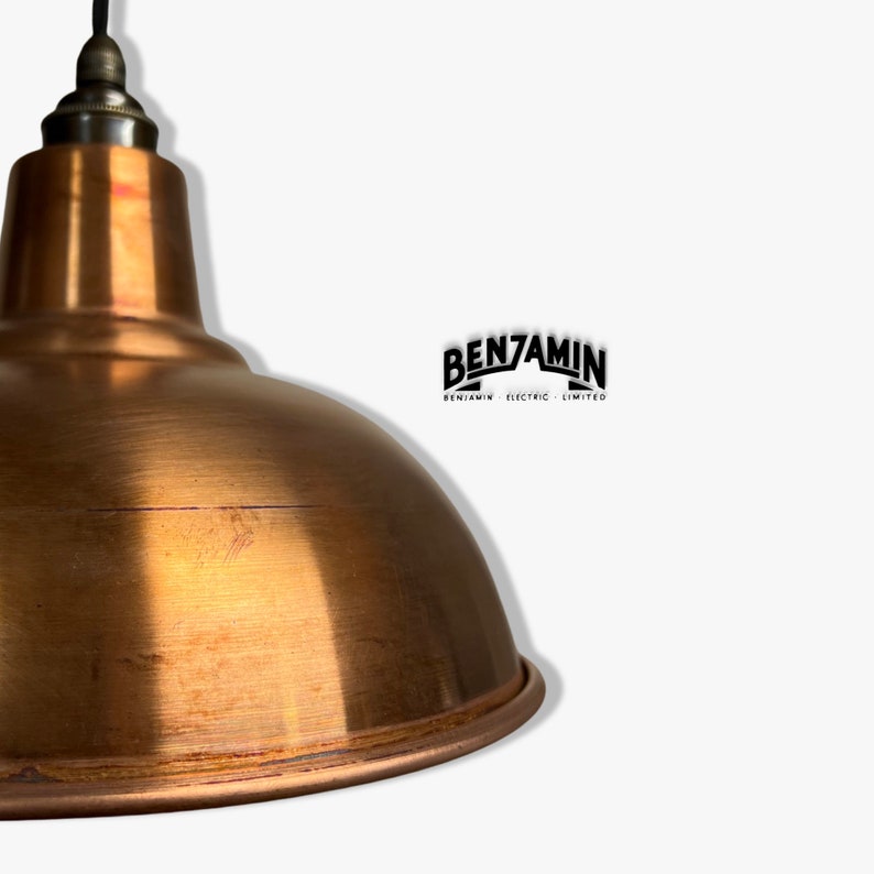 Salthouse Solid Steel Industrial Shade Pendant Set Light Etsy UK