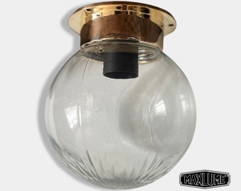 Blickling ~ Outdoor & Bathroom Flush Mount Fitting Ceiling Light Solid Brass