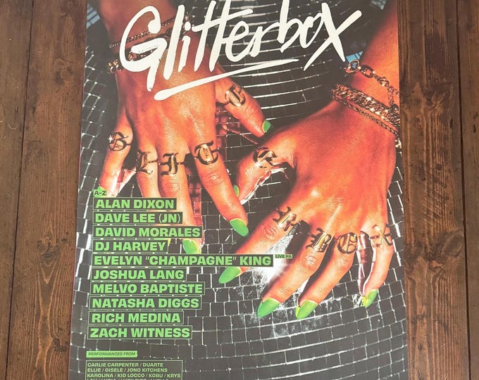 Glitterbox Genuine Hi Ibiza Dj Artwork | A2 Luxury Poster