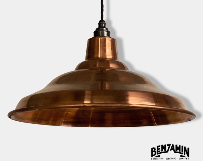 Vintage Metal 3 Head Pendant Light Industrial Copper Shade Hanging Ceiling Light