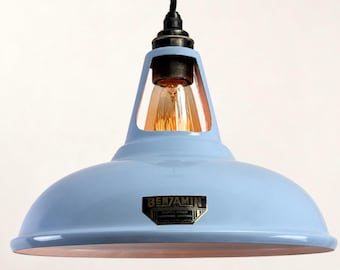 Cawston Cool Blue Coolicon Lampshade Pendant Light *Factory Second* - 11 Inch
