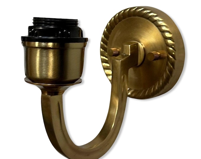 Antique Brass Wall Sconce Industrial Vintage Light | Dining Room | Kitchen Table