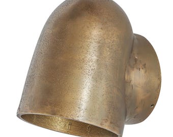 Hopton - Anitque Brass Mast Down Light Solid Cast Wall Sconce