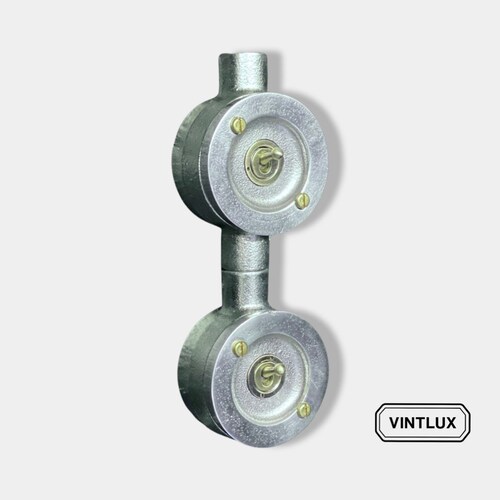 Galvanised Metal Conduit Industrial Style Light Switch Etsy UK