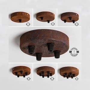 Rusted Ceiling Rose Single Or Seven Outlet