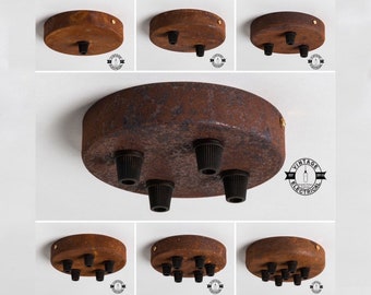 Rusted Ceiling Rose Single Or Seven Outlet