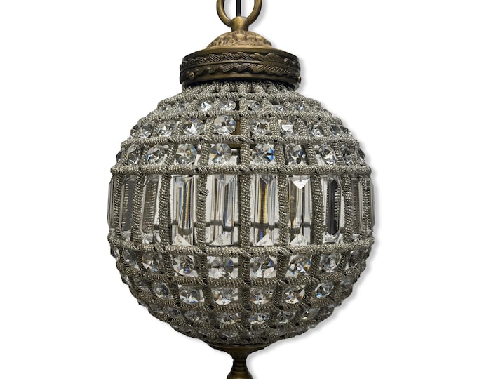 Hoveton ~ Luxury French Crystal Globe Chandelier  Light