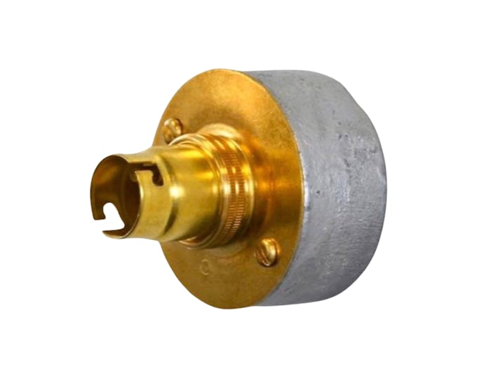 Briston ~ Brass Single Industrial Bakelite Wall Fitting | Ceiling Bathroom | Kitchen Light