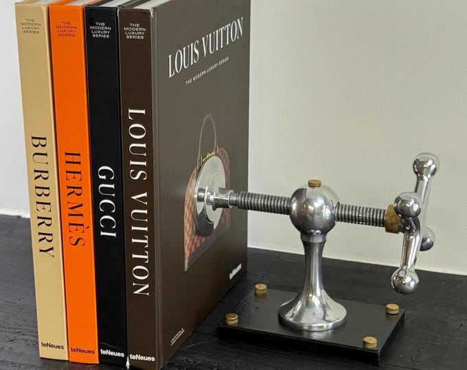 Windlass Bookend Retro Book DVD Organizer