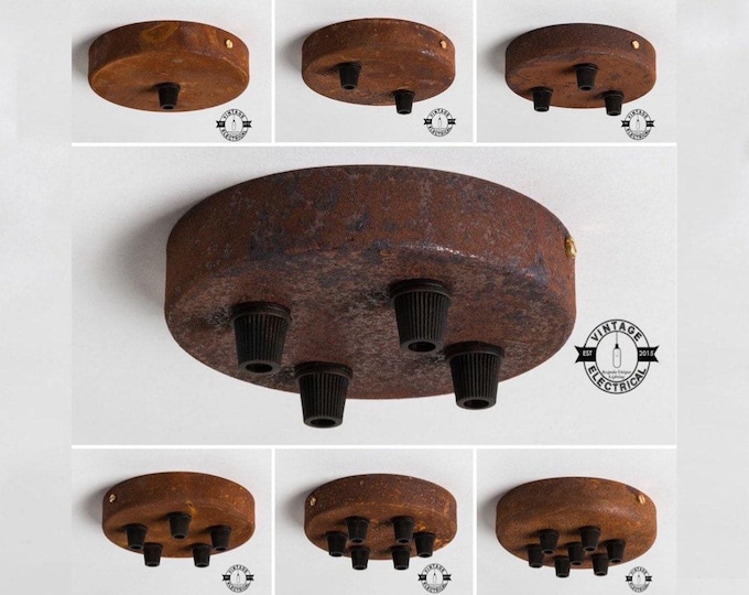 Rusted Ceiling Rose Single - Seven Outlet