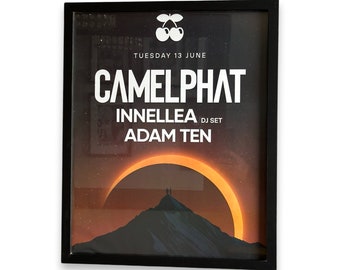 Camelphat ~ Genuine Pacha Ibiza Framed Dj Artwork | A3 Luxury Black Frame