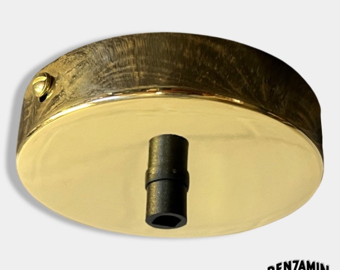 Solid Brass Ceiling Rose 100mm 1 Outlet