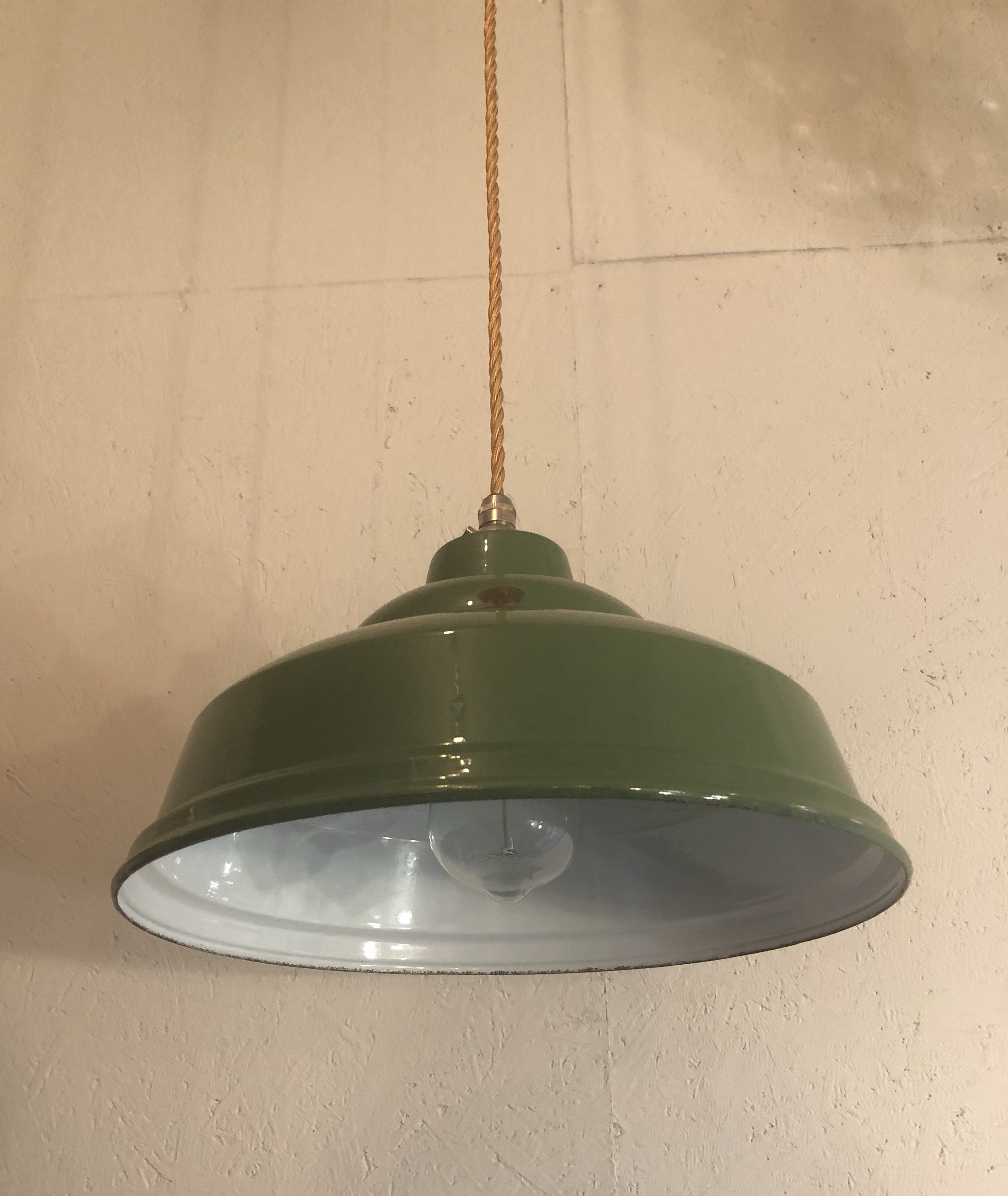 Maxlume 1940 S Industrial Enamel Shade Vintage Light Ceiling Dinning 1
