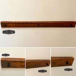 Rectangular 3 Outlet Ceiling Rose Solid Steel Rusted
